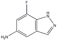7-氟-1H-吲唑-5-胺 结构式