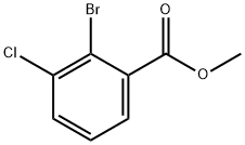 2-溴-3-氯苯甲酸甲酯 结构式