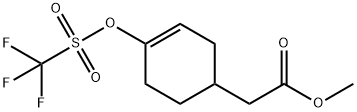 2-(4-(((三氟甲基)磺酰基)氧基)环己-3-烯-1-基)乙酸甲酯 结构式