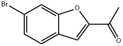 1-(6-溴苯并呋喃-2-基)乙酮 结构式