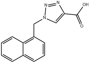 1-(萘-1-基甲基)-1H-1,2,3-三唑-4-羧酸 结构式