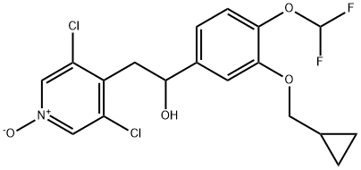 (S)-3,5-dichloro-4-(2-(3-(cyclopropylmethoxy)-4-(difluoromethoxy)phenyl)-2-hydroxyethyl)pyridine 1-oxide