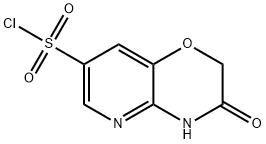 3-oxo-3,4-dihydro-2H-pyrido[3,2-b][1,4]oxazine-7-sulfonyl chloride 结构式