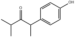 2-(4-Hydroxyphenyl)-4-methylpentan-3-one 结构式