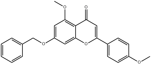 7-O-BENZYL-5-O-METHYLACACETIN 结构式