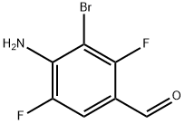 4-amino-3-bromo-2,5-difluorobenzaldehyde 结构式