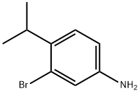 3-溴-4-异丙基苯胺 结构式