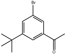 1-(3-bromo-5-(tert-butyl)phenyl)ethanone 结构式