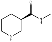 (3R)-N-甲基-3-哌啶甲酰胺盐酸盐 结构式