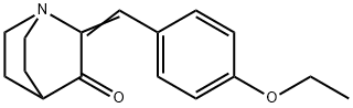 (2E)-2-(4-ethoxybenzylidene)-1-azabicyclo[2.2.2]octan-3-one 结构式