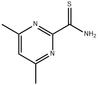 4,6-Dimethylpyrimidine-2-carbothioamide 结构式