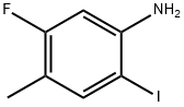 2-碘-4-甲基-5-氟苯胺 结构式