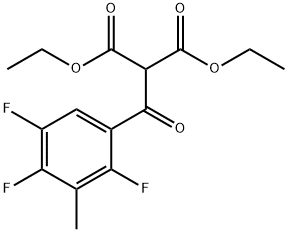 二乙基 2-(2,4,5-三氟-3-甲基苯甲酰)丙二酸酯 结构式