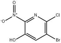 5-溴-6-氯-2-硝基吡啶-3-醇 结构式