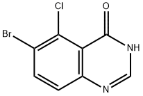 6-溴-5-氯喹唑啉-4(3H)-酮 结构式