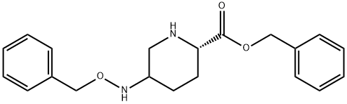 (2S,5R)-5-[(苄基氧基)氨基]哌啶-2-甲酸苄酯 结构式