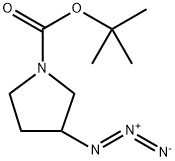 N-Boc-3-azido-pyrrolidine 结构式