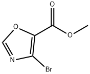 4-溴代噁唑-5-羧酸甲酯 结构式