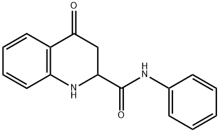 4-oxo-N-phenyl-1,2,3,4-tetrahydroquinoline-2-carboxamide 结构式