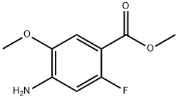 4-氨基-2-氟-5-甲氧基苯甲酸甲酯 结构式
