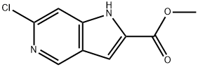 6-氯-1H-吡咯并[3,2-C]吡啶-2-羧酸甲酯 结构式
