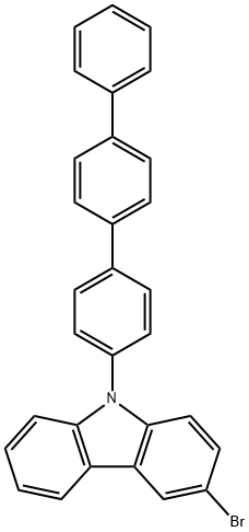3-溴-9-[1,1'4',1''-三联苯基]-4-基-9H-咔唑 结构式