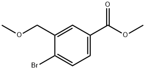 4-溴-3-(甲氧基甲基)苯甲酸甲酯 结构式