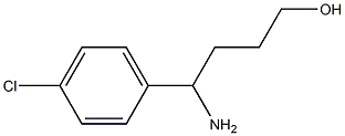 4-AMINO-4-(4-CHLOROPHENYL)BUTAN-1-OL 结构式