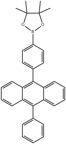 4-(10-苯基蒽-9-基)苯基硼酸频那醇酯 结构式