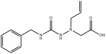 N-烯丙基-N-(3-苄基脲基)甘氨酸 结构式