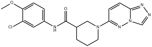 N-(3-chloro-4-methoxyphenyl)-1-([1,2,4]triazolo[4,3-b]pyridazin-6-yl)piperidine-3-carboxamide 结构式