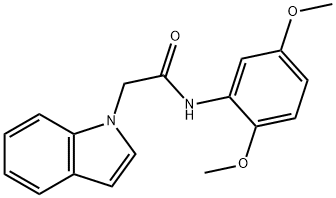 N-(2,5-dimethoxyphenyl)-2-(1H-indol-1-yl)acetamide 结构式