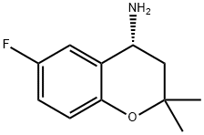 (R)-6-氟-2,2-二甲基色满-4-胺 结构式