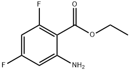 Ethyl 2-amino-4,6-difluorobenzoate 结构式