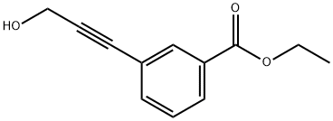 ethyl 3-(3-hydroxyprop-1-ynyl)benzoate 结构式