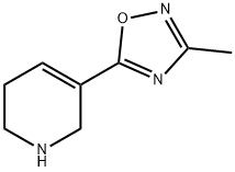 1,2,3,6-tetrahydro-5-(3-methyl-1,2,4-oxadiazol-5-yl)Pyridine 结构式