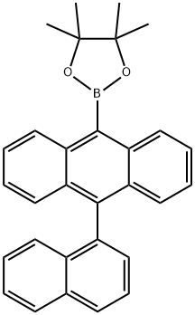 [10-(1-萘基)-9-蒽]硼酸频哪醇酯 结构式