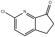 2-氯-5,6-二氢环戊基[B]吡啶-7-酮 结构式