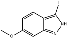3-Iodo-6-methoxy-2H-indazole 结构式