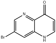 7-bromo-1,5-naphthyridin-4(1H)-one 结构式