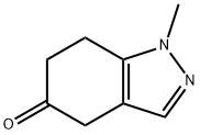 1-methyl-6,7-dihydro-1H-indazol-5(4H)-one 结构式