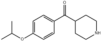 4-(4-异丙氧基苯甲酰基)-哌啶 结构式