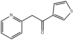 2-(Pyridin-2-yl)-1-(thiophen-3-yl)ethanone 结构式