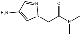 2-(4-氨基-1H-吡唑-1-基)-N,N-二甲基乙酰胺 结构式