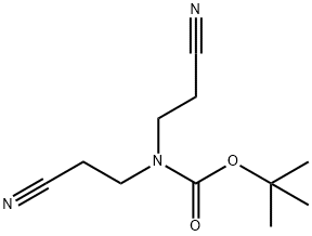 Bis-(2-cyano-ethyl)-carbamic acid tert-butyl ester 结构式