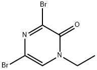 3,5-二溴-1-乙基吡嗪-2(1H)-酮 结构式