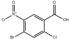 4-溴-2-氯-5-硝基苯甲酸 结构式