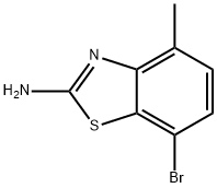 7-溴-4-甲基苯并[D]噻唑-2-胺 结构式