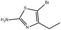 5-溴-4-乙基噻唑-2-胺 结构式