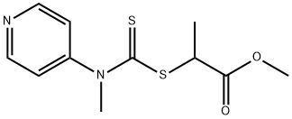 甲基-2-[甲基(4-吡啶)二硫代碳酸酯]丙酸酯 结构式